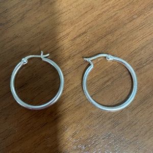 Hoop earrings .925 sterling silver